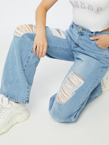 SHYX Wide leg Jeans 'Dena' i blå