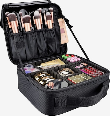 Trousse de maquillage 'Make-up-Reisetasche' UNIQ Beauty en noir : devant