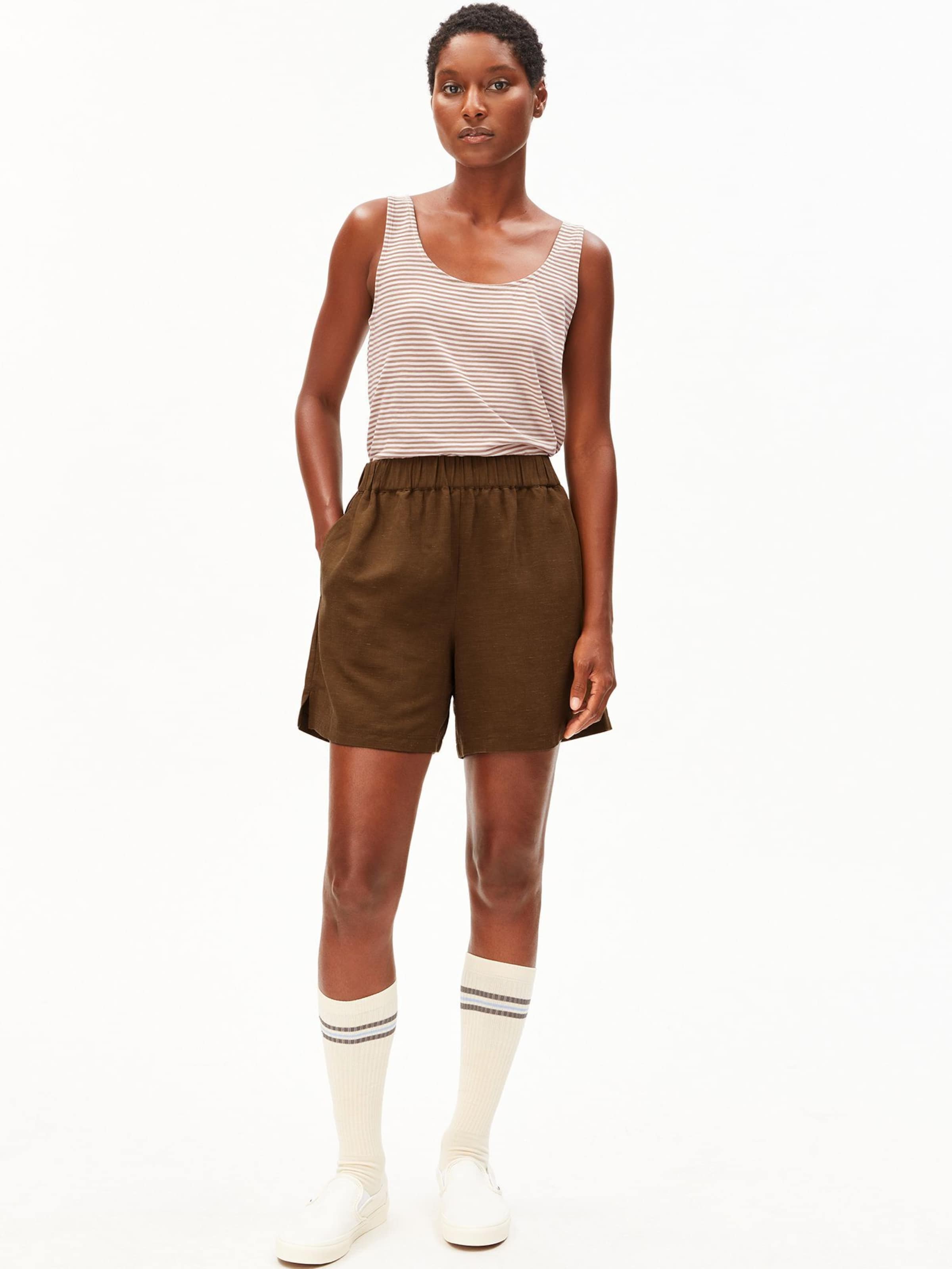 ARMEDANGELS Loose fit Trousers in Green