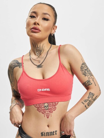 Dangerous DNGRS Bustier BH in Pink: Vorderseite