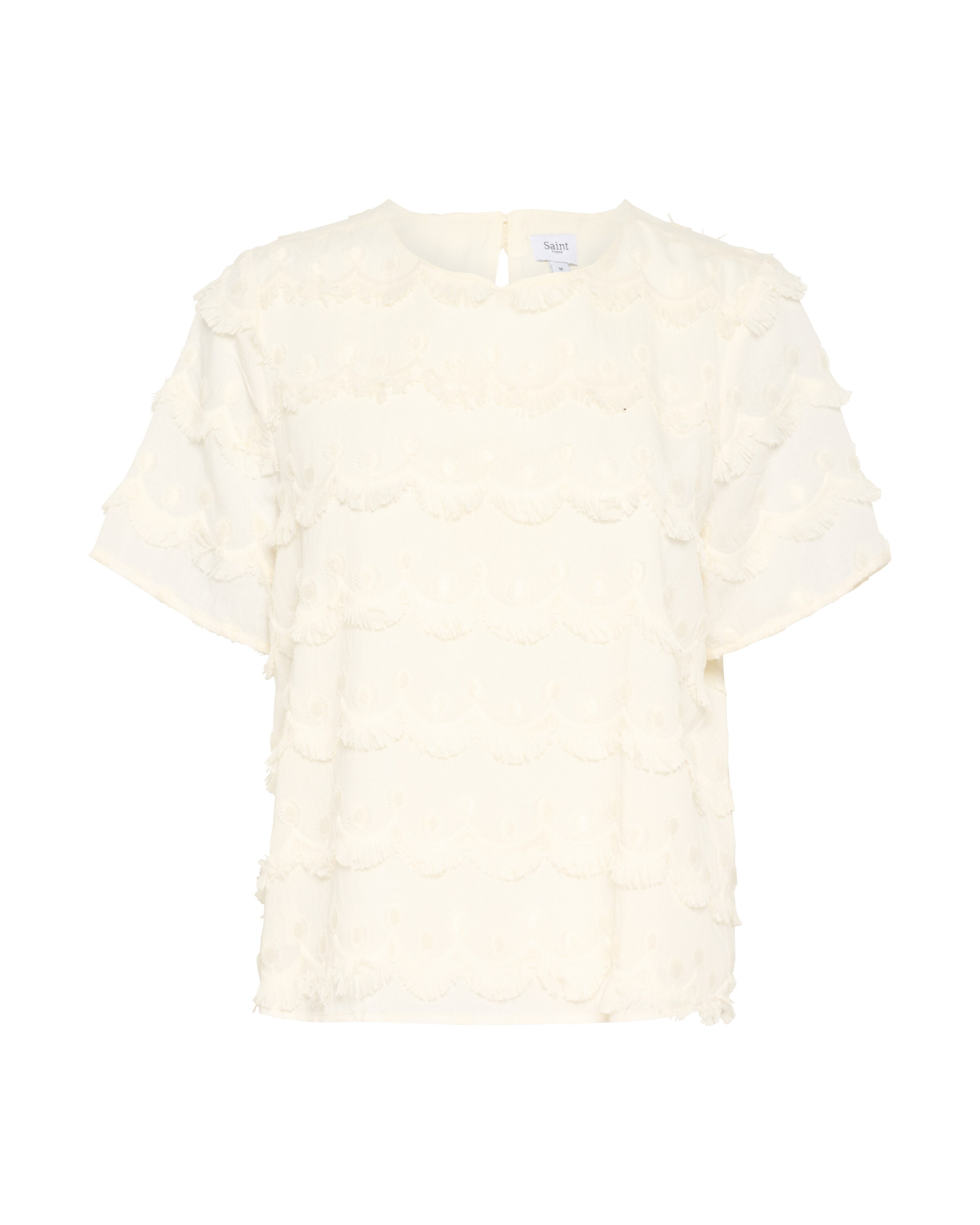 SAINT TROPEZ Bluse 'Johanette' i hvid: forside