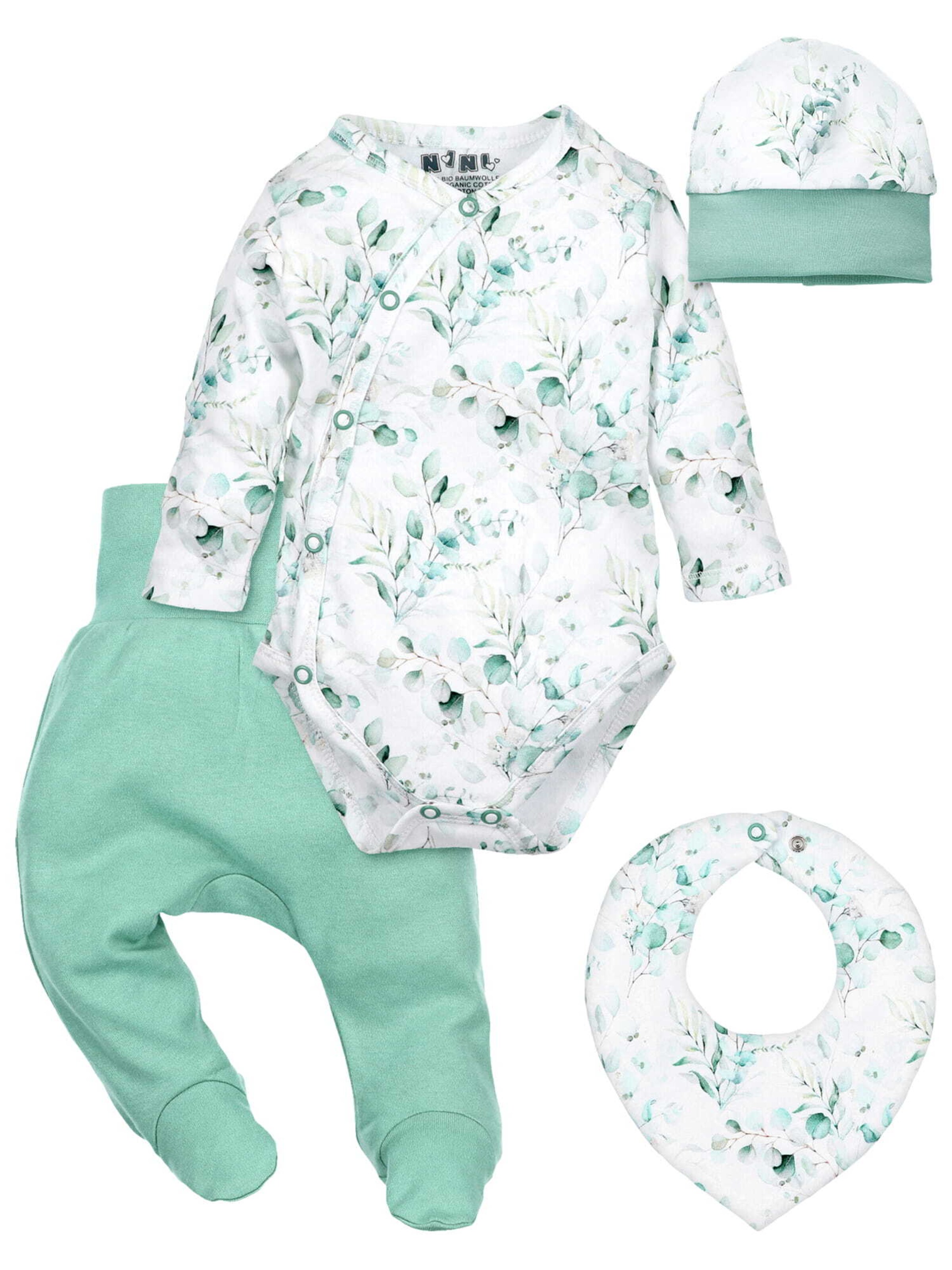 NINI Set 'Eukalyptus' in Groen: voorkant