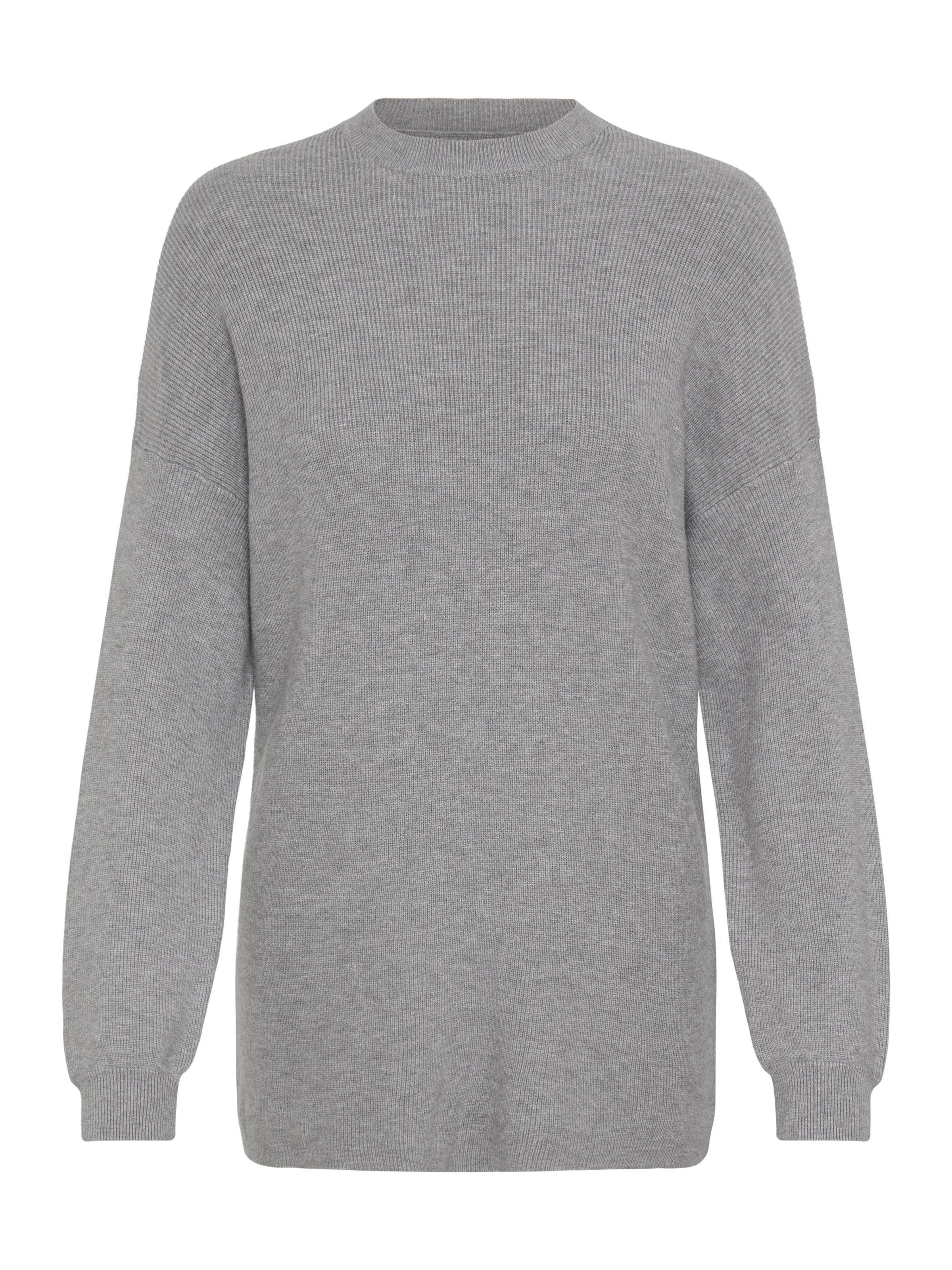 Oxmo Trui in Grijs: voorkant