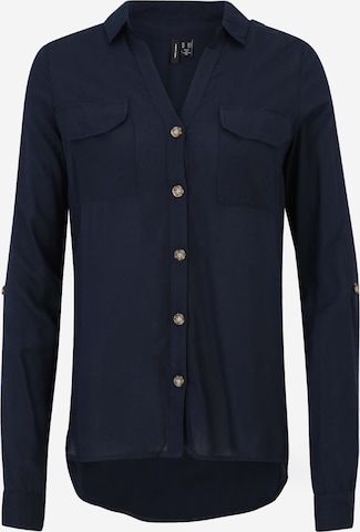 Vero Moda Tall Bluse 'VMBUMPY' in Blau: Vorderseite