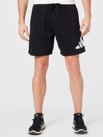 regular Pantaloni sportivi di ADIDAS PERFORMANCE in nero: frontale