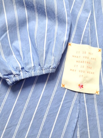 LIKS. Munich Oversized jurk 'No Risk No Magic' in Blauw