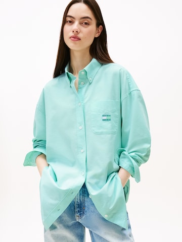 Tommy Jeans Блузка в Зеленый: спереди