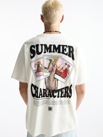 Pull&Bear T-Shirt in Weiß: Vorderseite