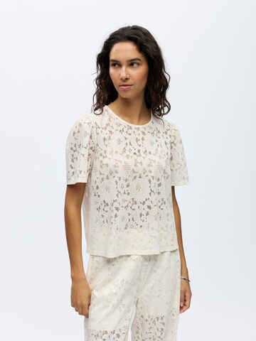 OBJECT Bluse 'OBJBianca' i hvid: forside