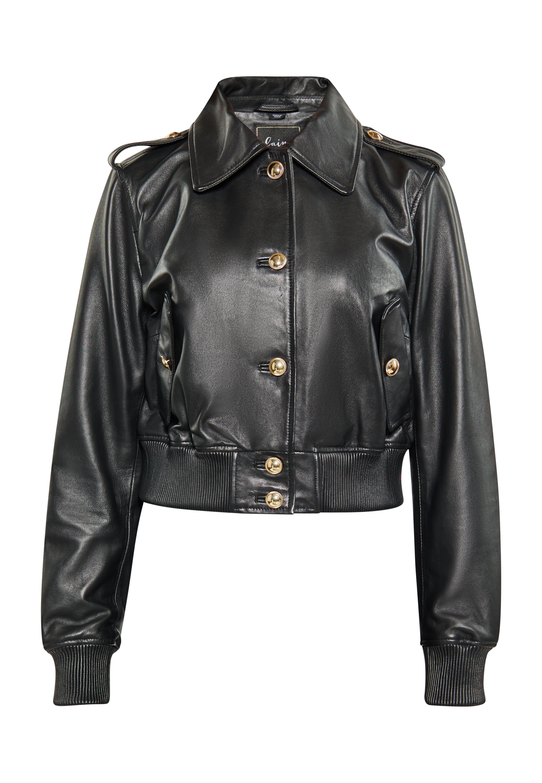 faina Φθινοπωρινό και ανοιξιάτικο μπουφάν σε μαύρο: μπροστά