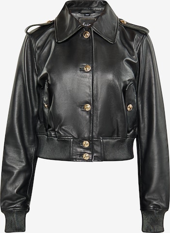 fainaPrijelazna jakna - crna boja: prednji dio