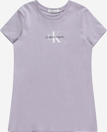 T-Shirt Calvin Klein Jeans en violet : devant