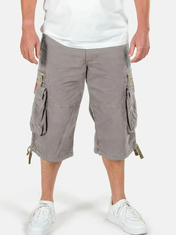 Molecule Loosefit Cargobroek 'BAGGY' in Grijs: voorkant