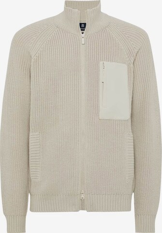 Boggi Milano Knit Cardigan in Beige: front