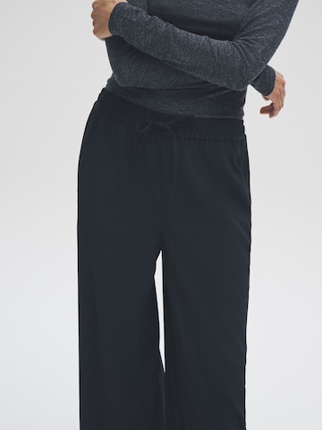 The Set Wide Leg Hose in Schwarz