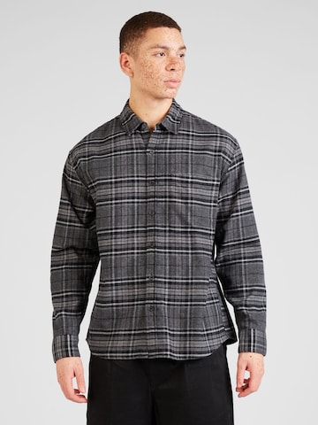 Abercrombie & Fitch Regular fit Skjorta i grå: framsida
