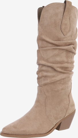 Ital-Design Stiefel in Braun: Vorderseite