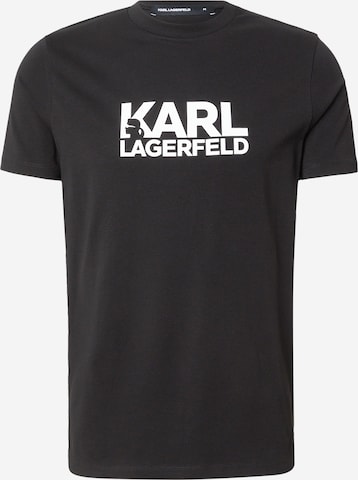 T-Shirt Karl Lagerfeld en noir : devant