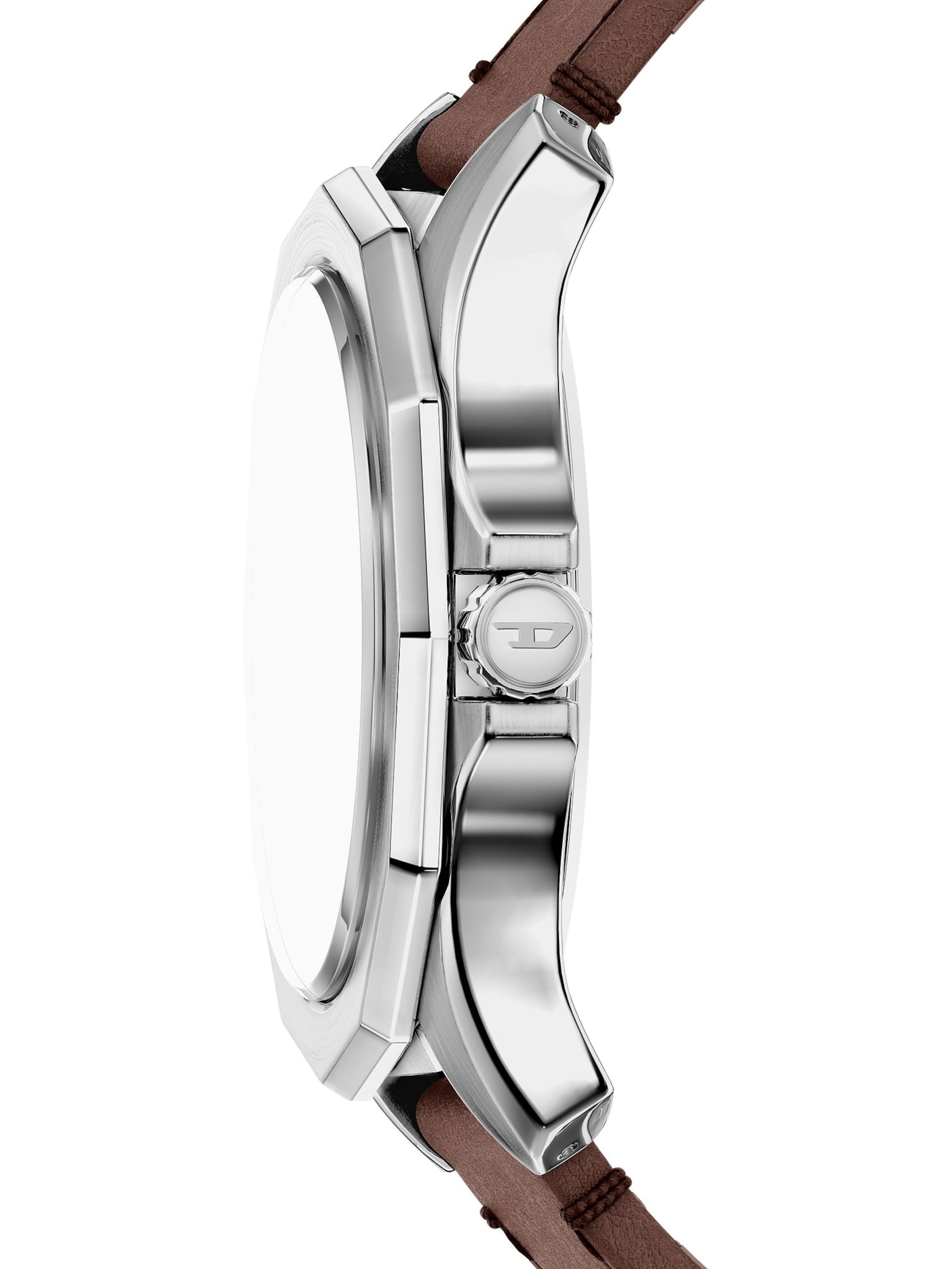 DIESEL Analoguhr in Silber