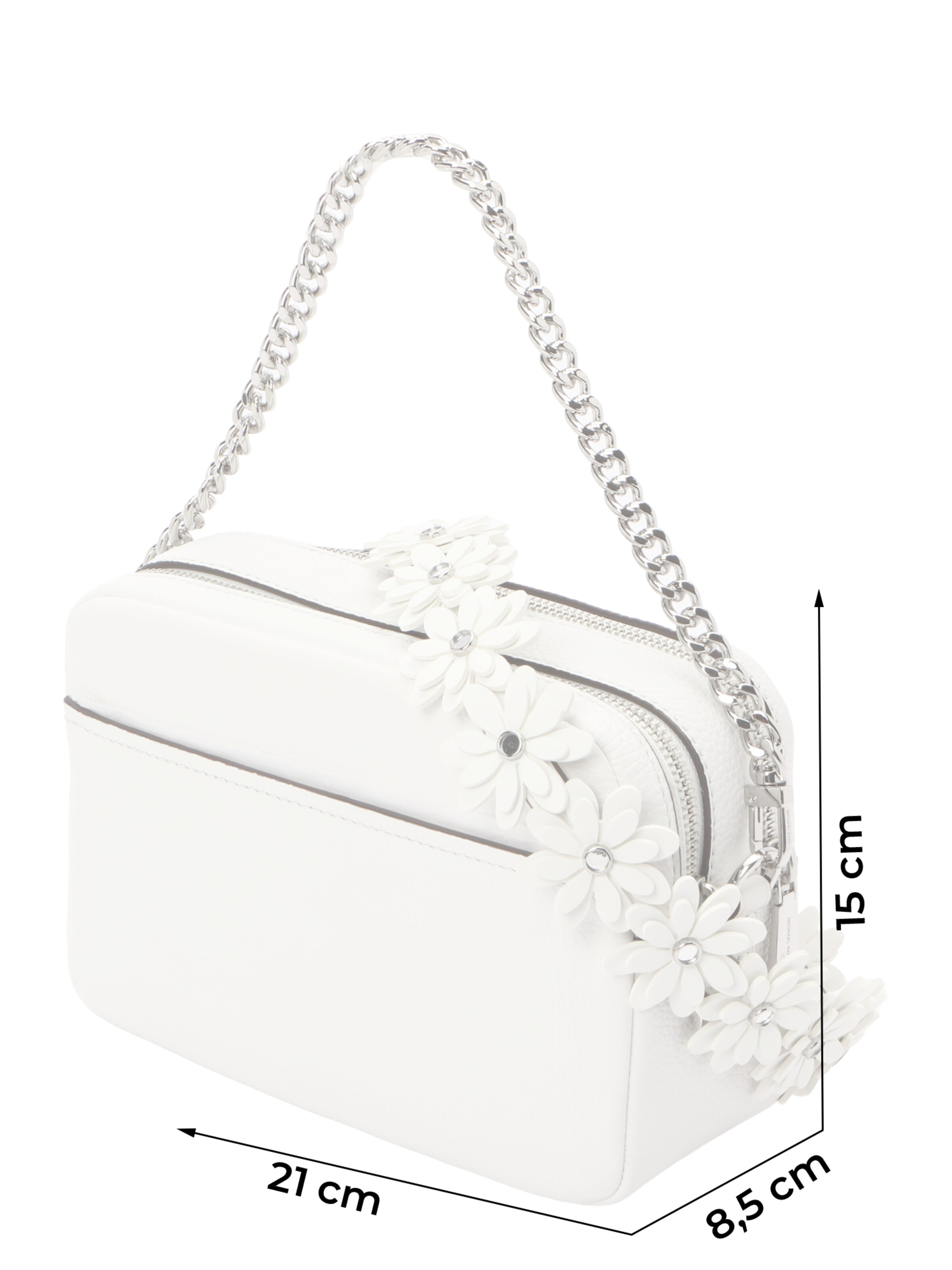 MICHAEL Michael Kors Torba za čez ramo | bela barva