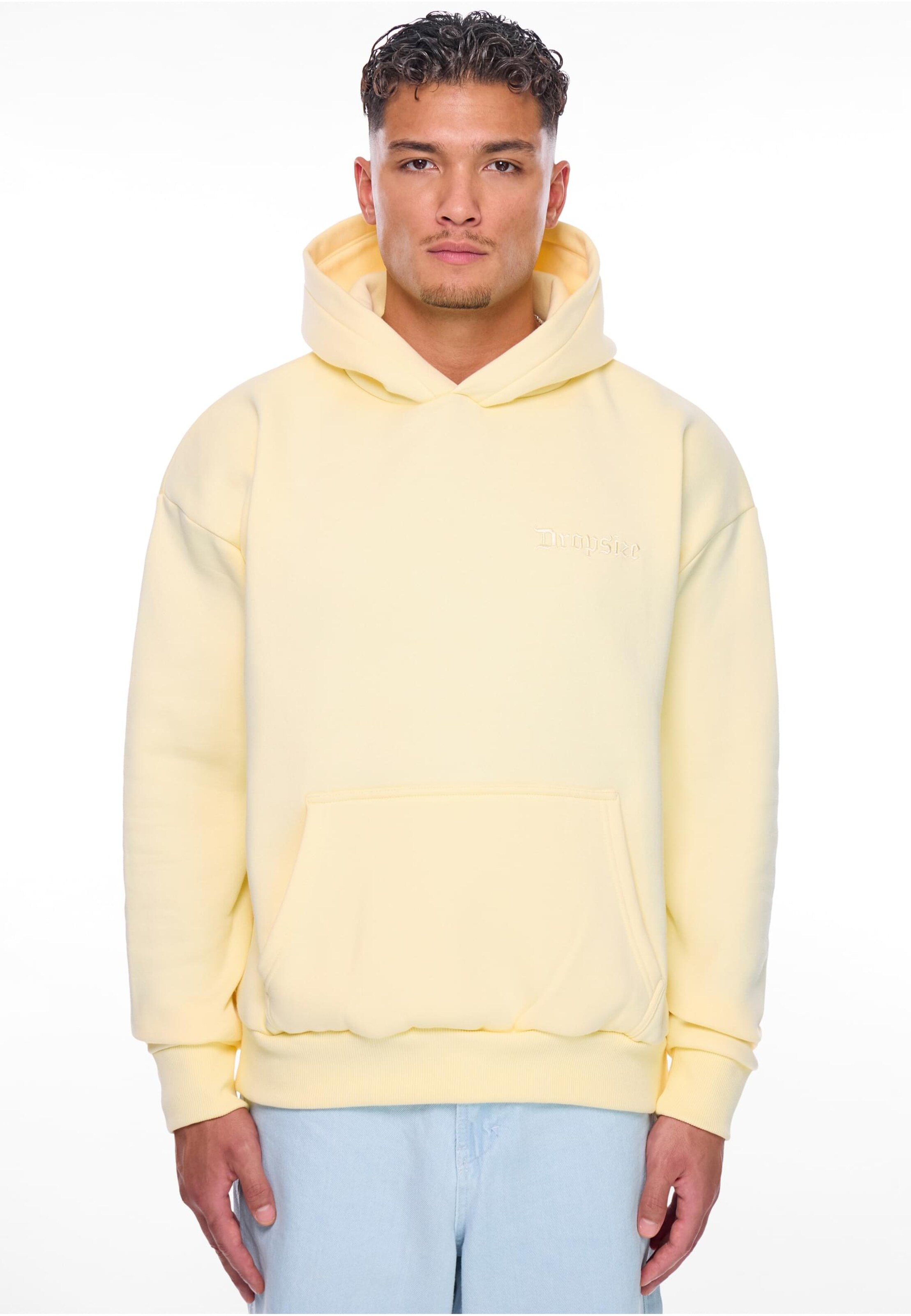 Dropsize Суичър 'EMBO' в жълто: отпред