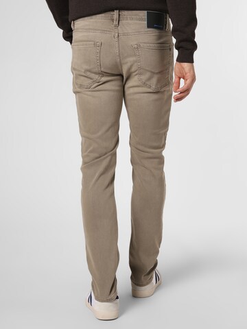 PIERRE CARDIN Slimfit Jeans 'Lyon' in Bruin