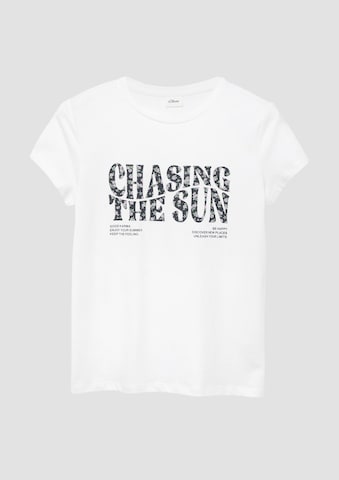 T-Shirt s.Oliver en blanc
