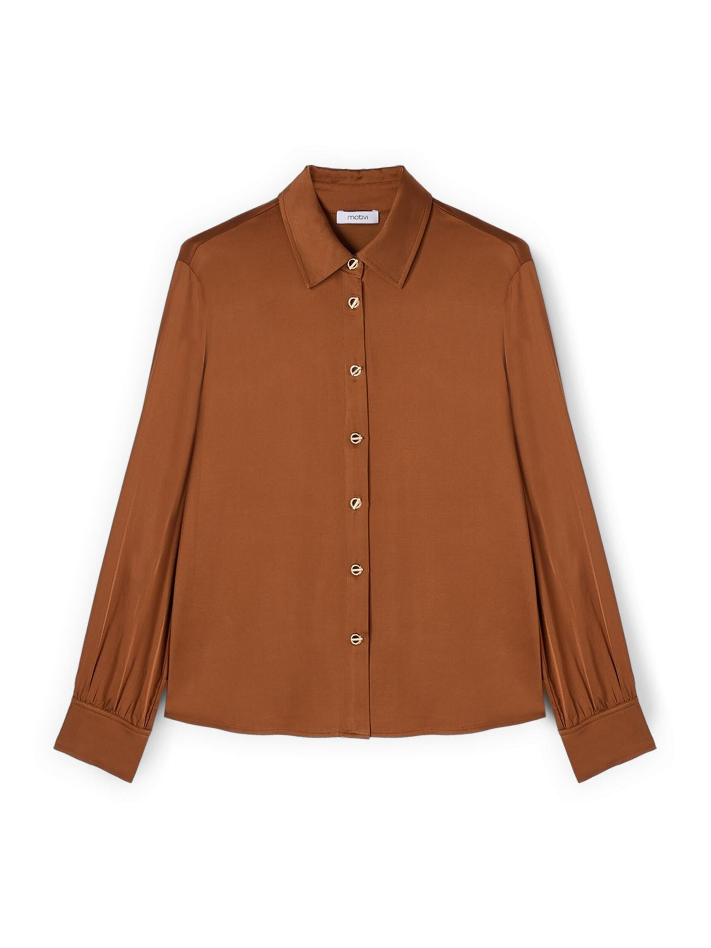 MOTIVI Blusa en XS en marrón, Vista del producto