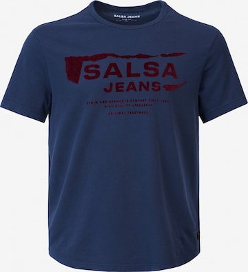 Salsa Shirt 'PALM BEACH' in Blau: predná strana
