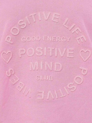 Zwillingsherz Sweater 'Positive Mind' in Pink