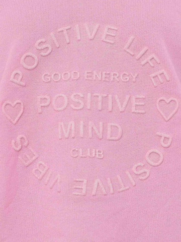 Zwillingsherz Pullover 'Positive Mind' i pink