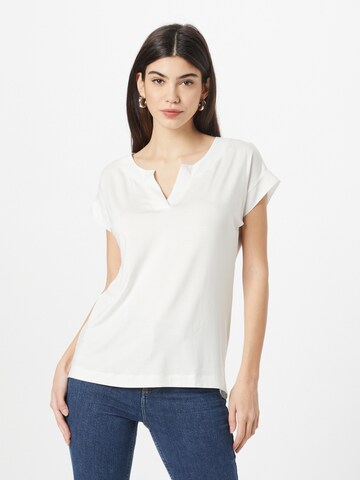 ESPRIT Тениска в бяло: отпред