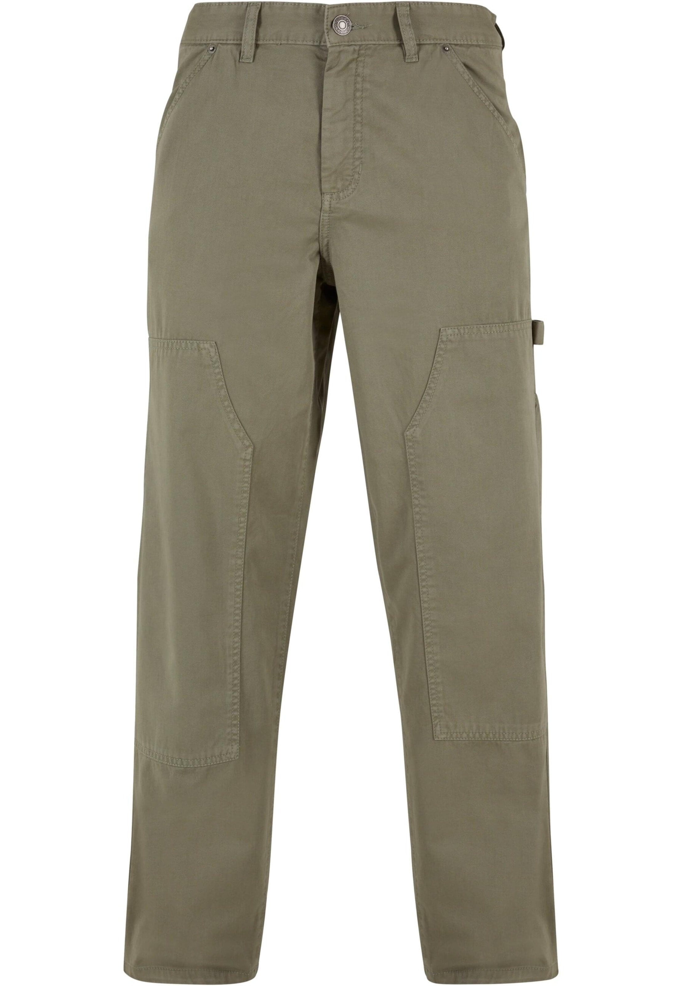 Urban Classics Regular Панталон в зелено: отпред