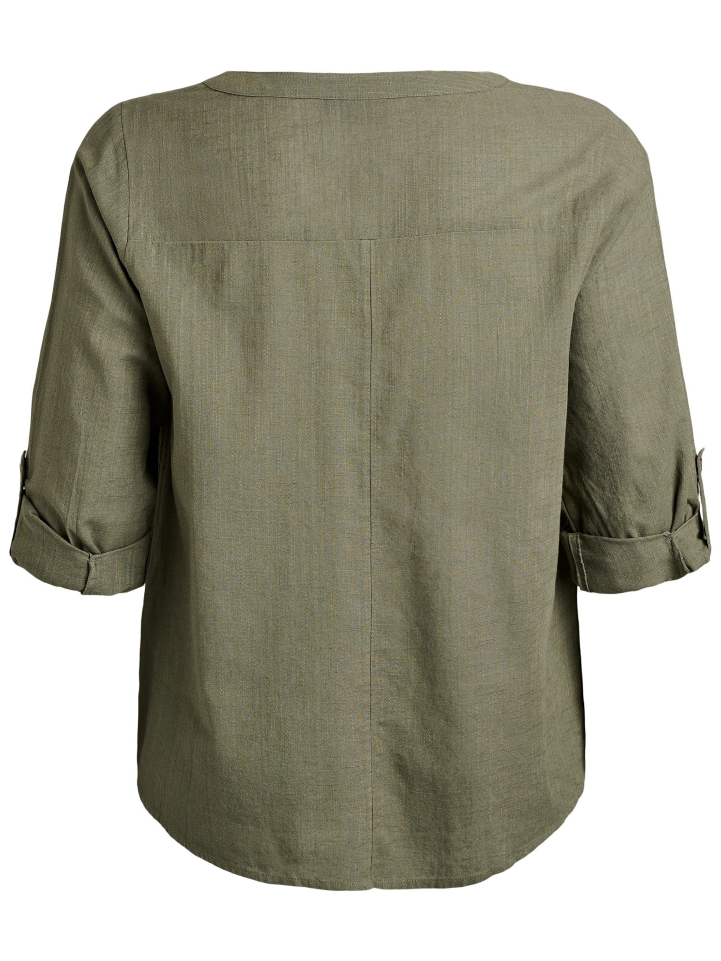 Camicia da donna 'CANANNA' di Zizzi in verde
