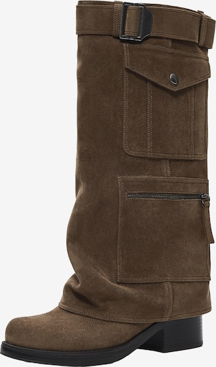 Bershka Kovbojské čižmy, veľkosť 36 - tmavohnedá, Produkt