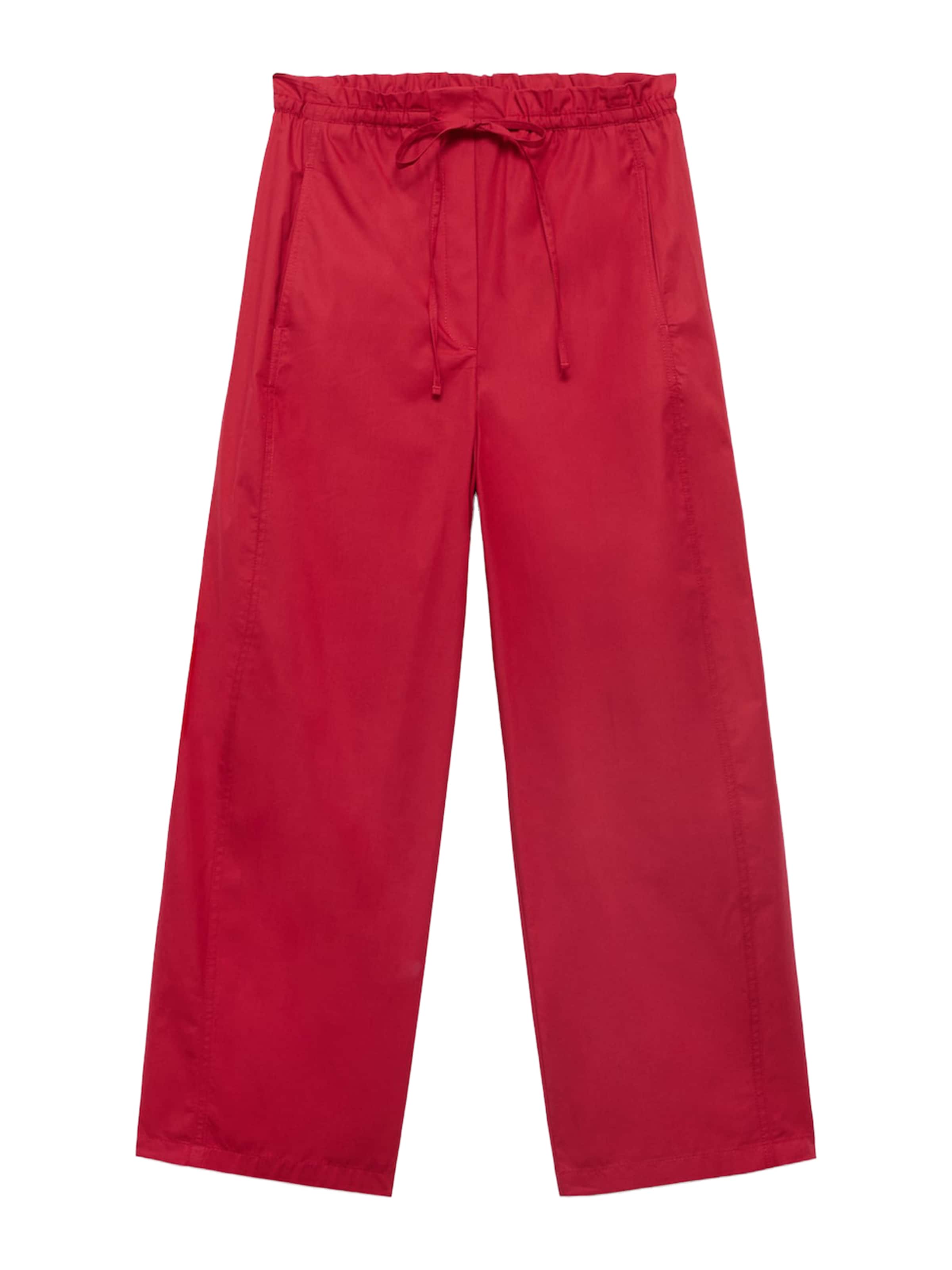 MANGO Baggy Панталон 'Lupe' в червено: отпред