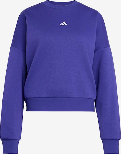 XS dydžio Sportinio tipo megztinis iš ADIDAS SPORTSWEAR, spalva – tamsiai violetinė / balta, Prekių apžvalga