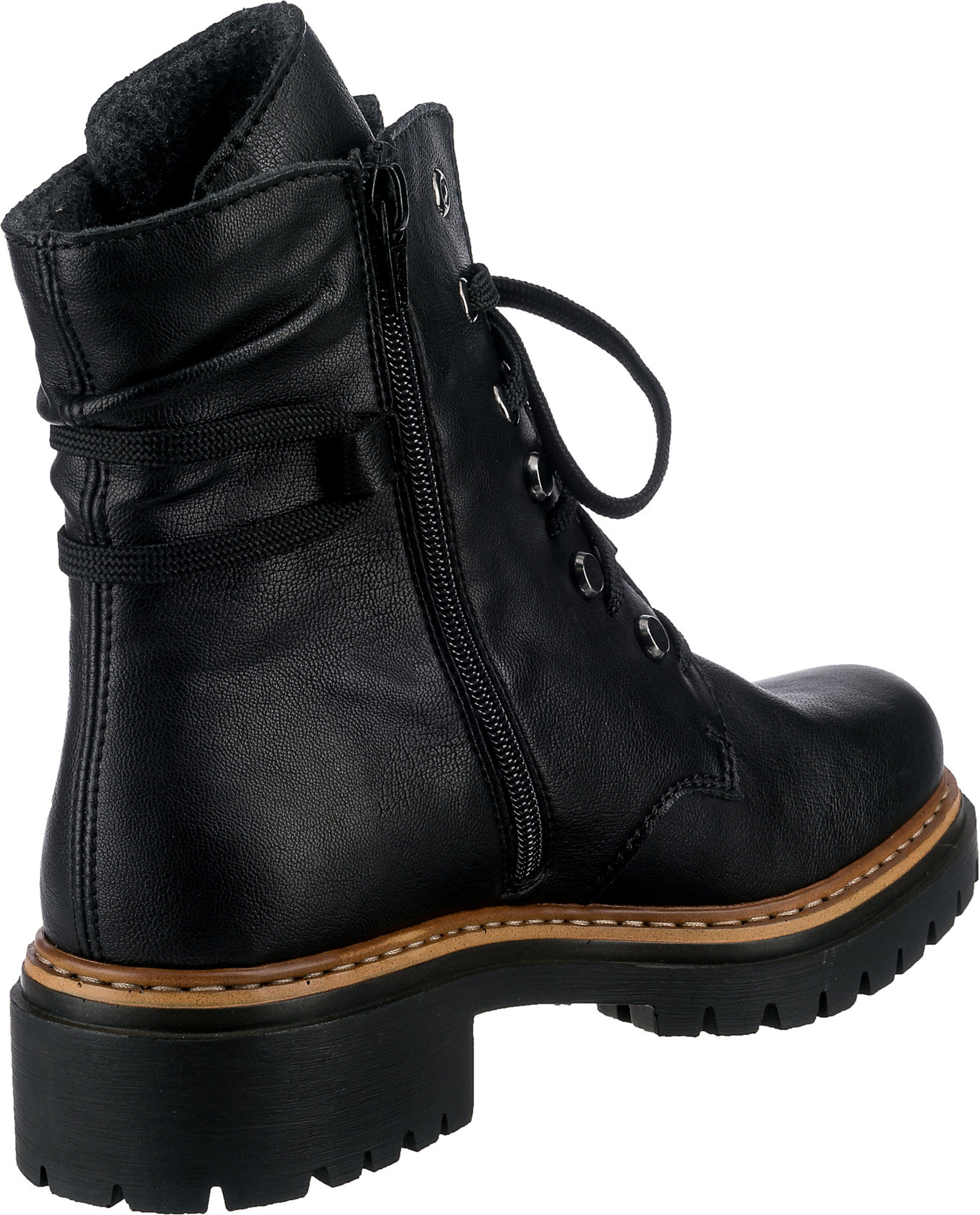 Bottines à lacets Rieker en noir