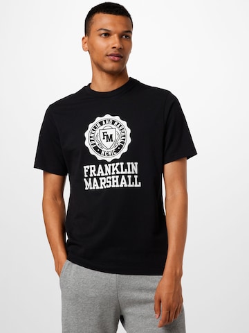 FRANKLIN & MARSHALL Shirt in Zwart: voorkant