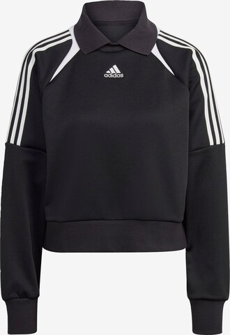 ADIDAS SPORTSWEAR Αθλητική μπλούζα φούτερ 'Track' σε μαύρο: μπροστά