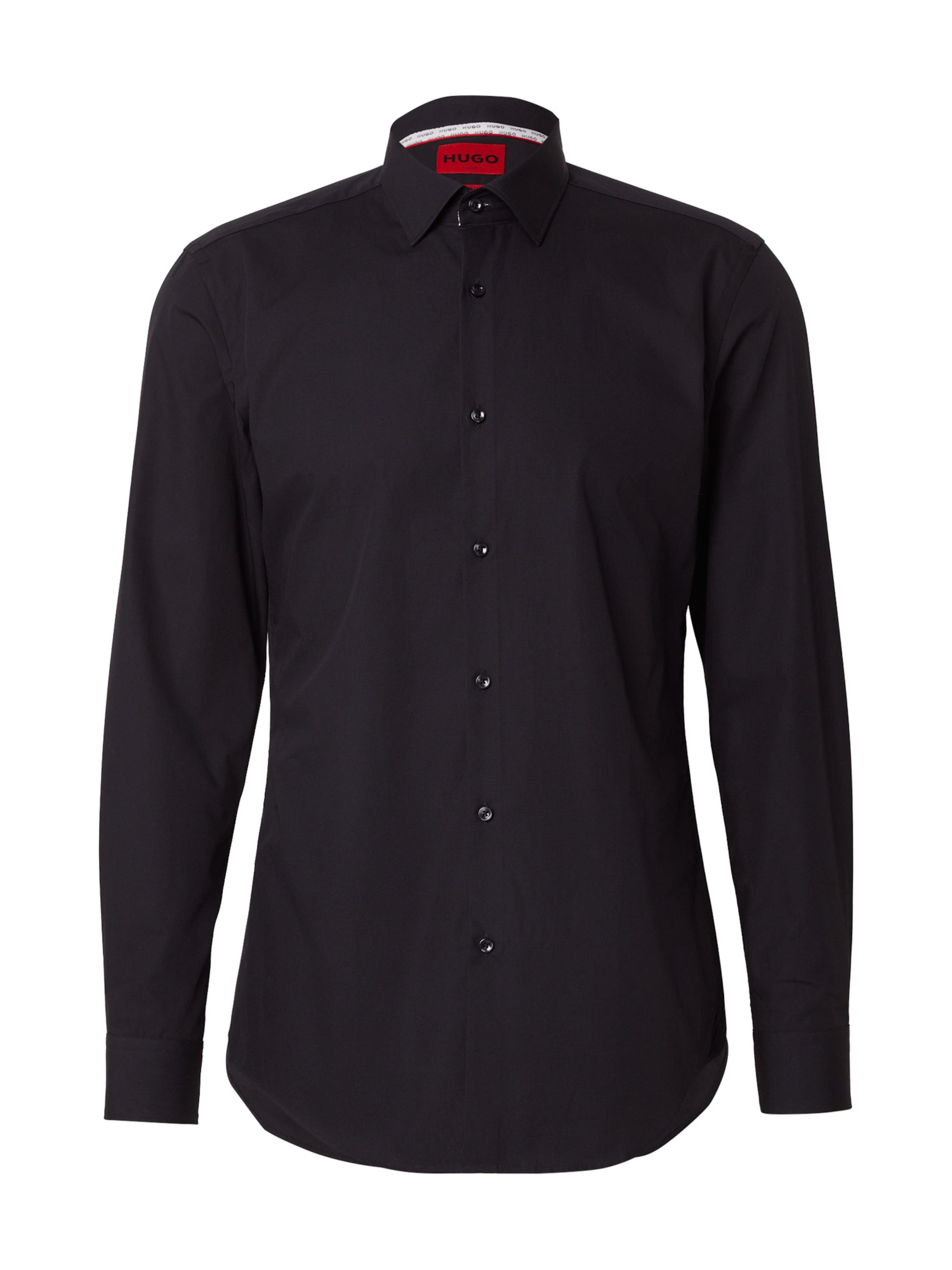 HUGO Slim Fit Hemd 'Koey' in Schwarz: Vorderseite