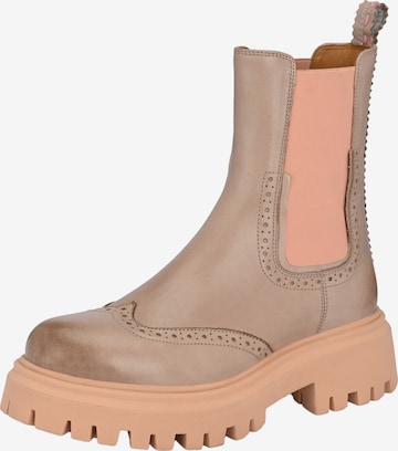 Crickit Chelsea boots 'LINDA' in Bruin: voorkant