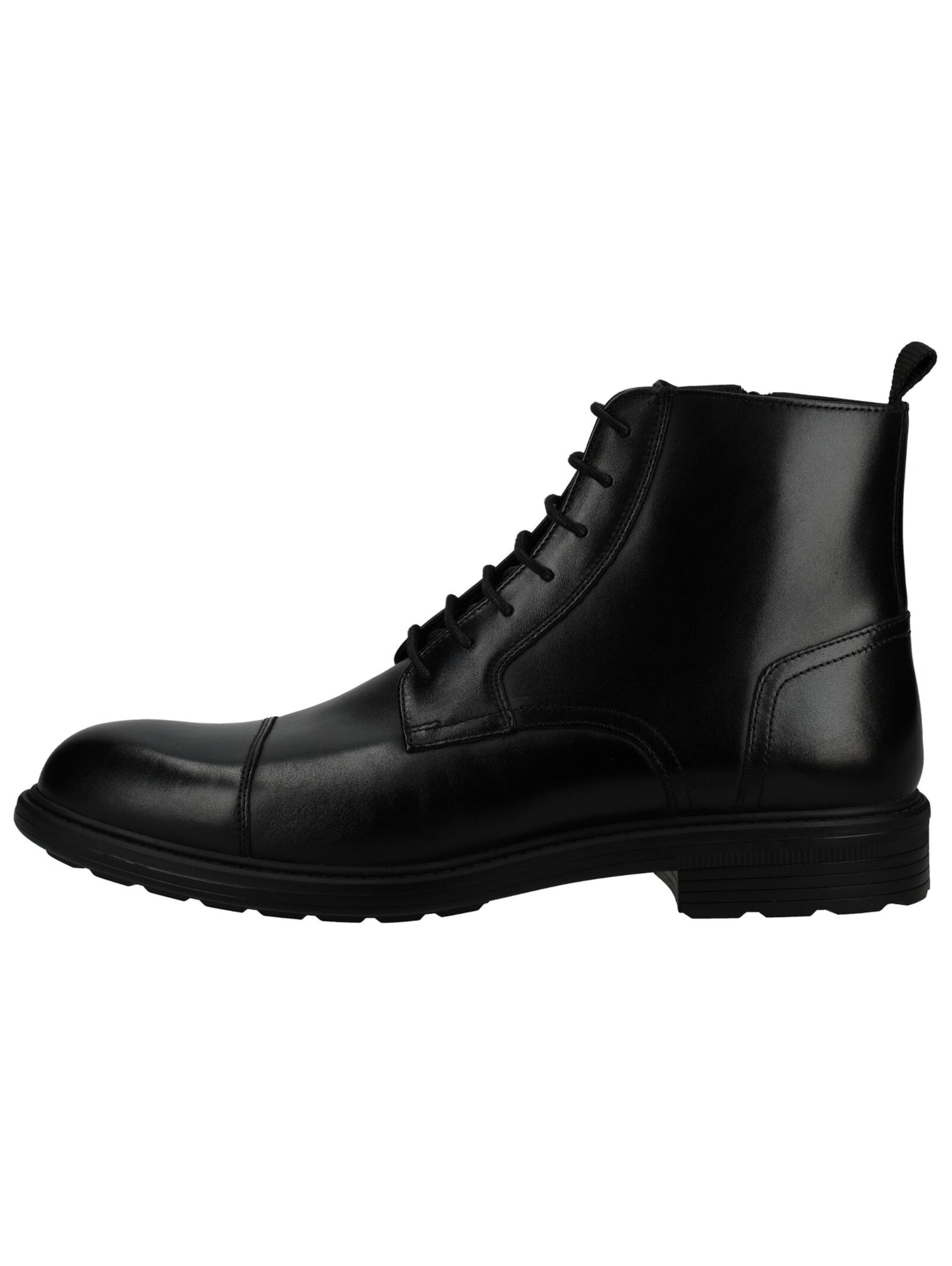 Bottines à lacets GEOX en noir : sur le côté
