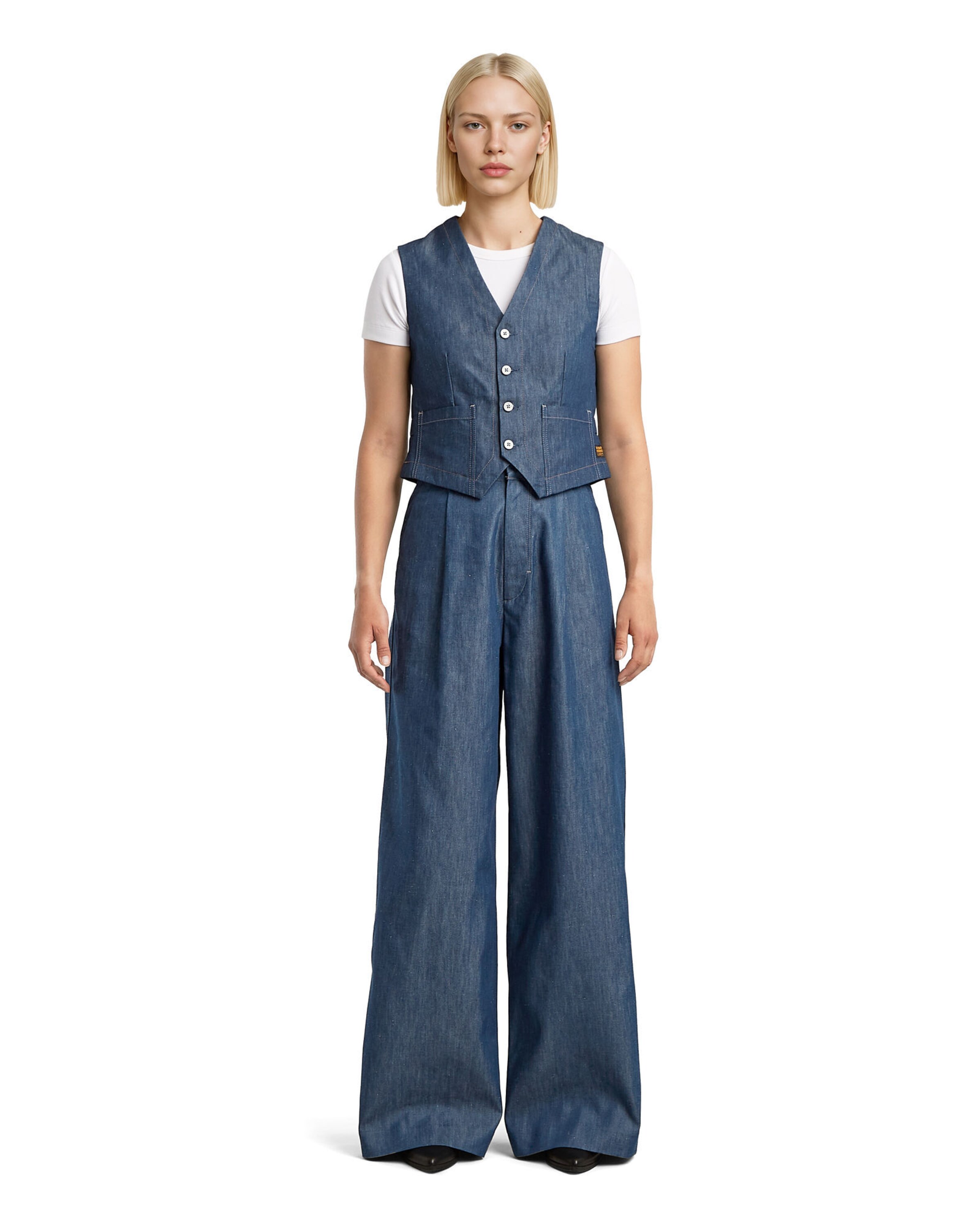 G-STAR Loose fit Pleat-front trousers in Blue