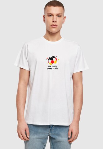 T-Shirt Merchcode en blanc : devant