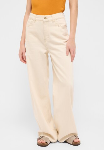 MUSTANG Wide Leg Jeans 'Luise' in Weiß: Vorderseite