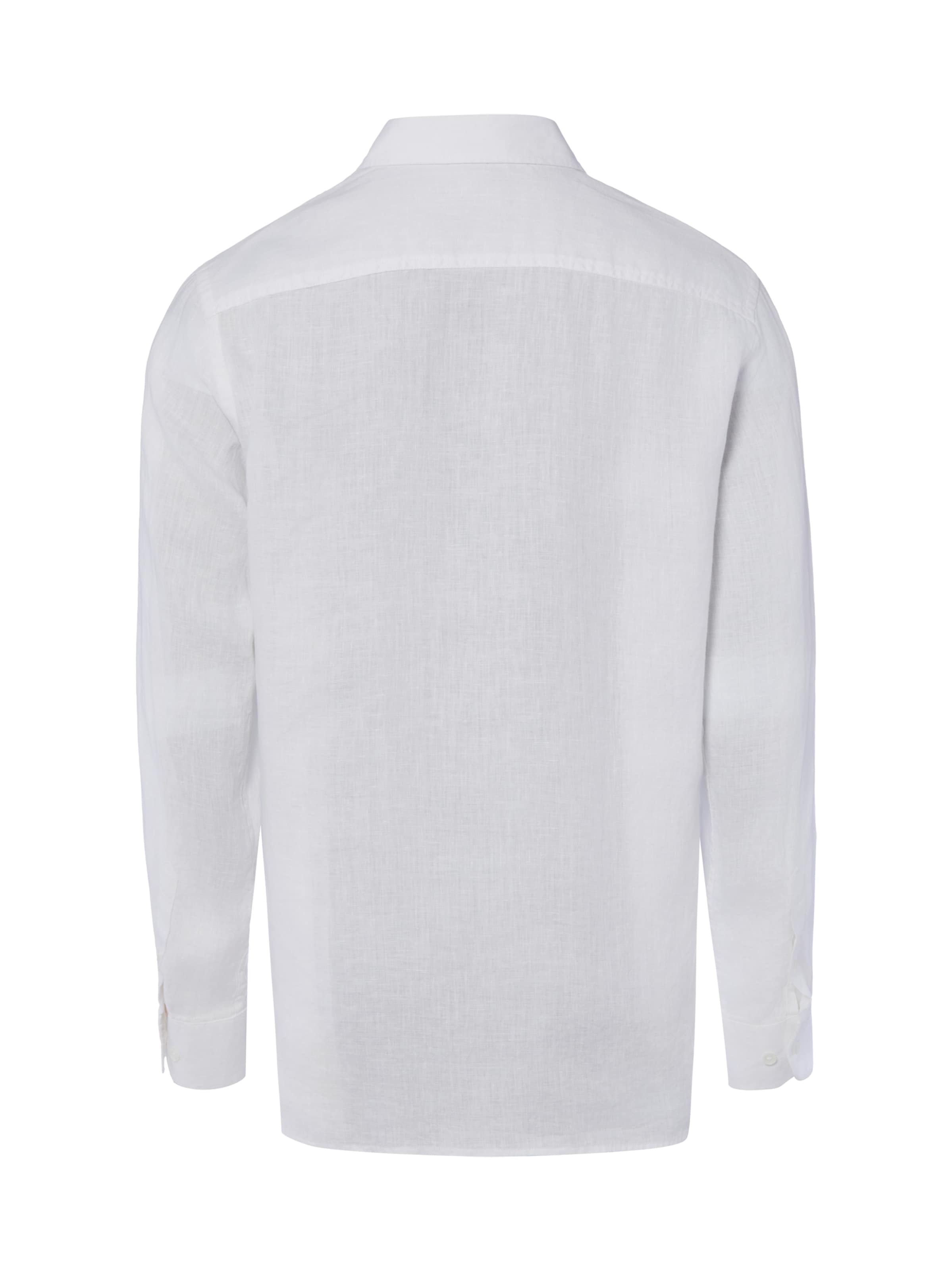 Nils Sundström Regular fit Button Up Shirt in White