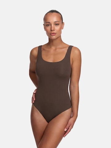 Body modelant 'Low Back - Body' cfab (formerly creamy fabrics) en marron : devant