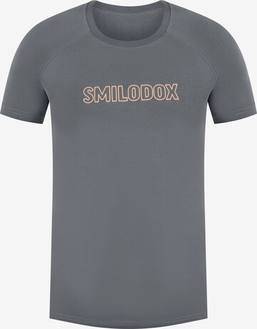 T-Shirt fonctionnel 'Timmy' Smilodox en gris : devant