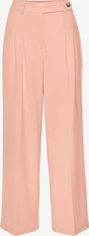 LASCANA Wide Leg Suorat housut värissä vaaleanpunainen: edessä